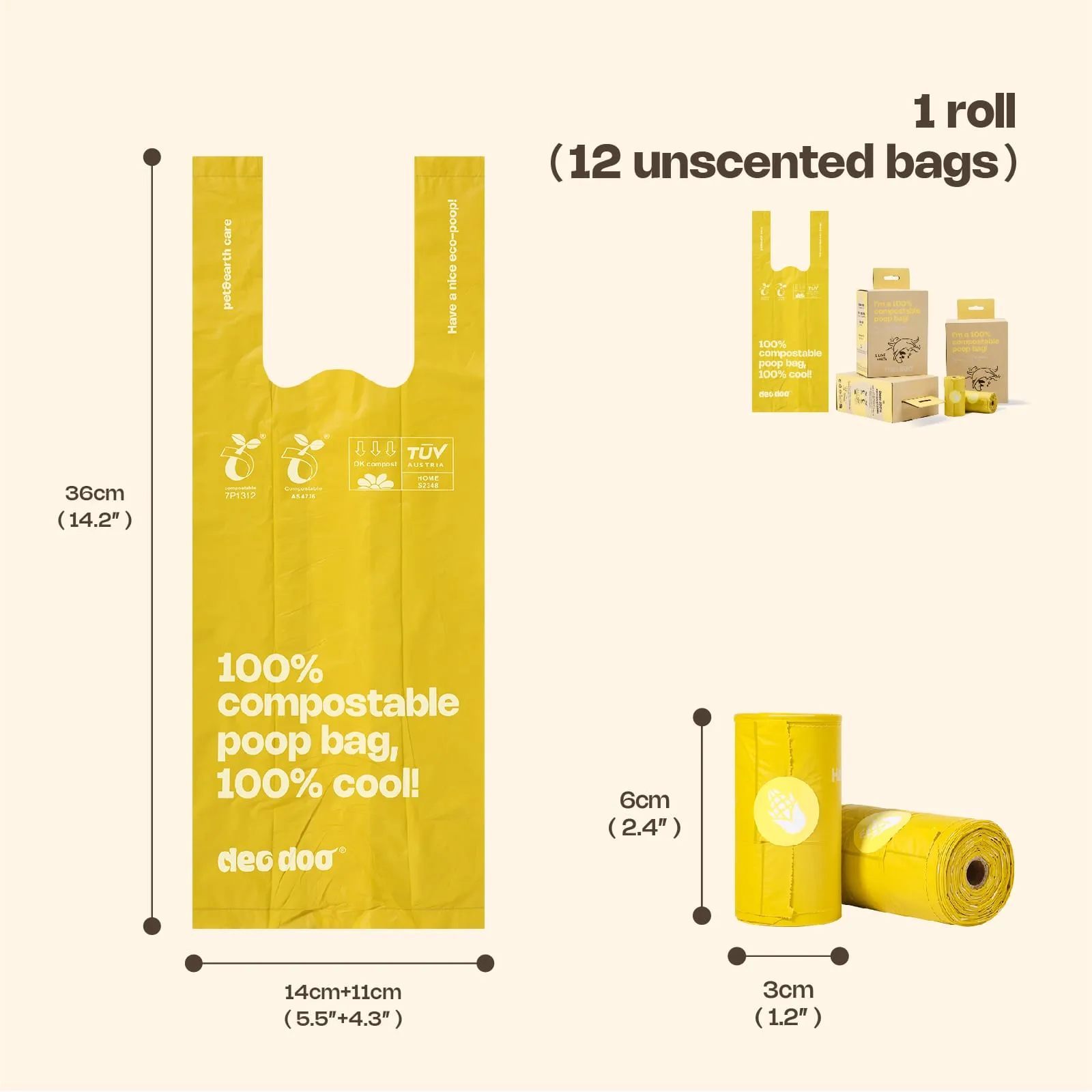 DeoDoo 100% Compostable μικρογραφία 3